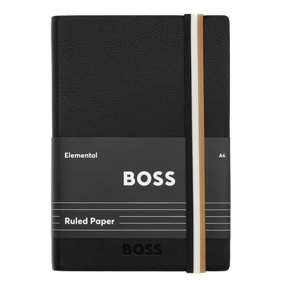 HUGO BOSS HNH121AD Notebook A5 Essential Storyline Black Notebook