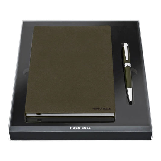 HUGO BOSS HPBH121TL Σετ Ballpoint Pen & Note Pad A5 Gift Set