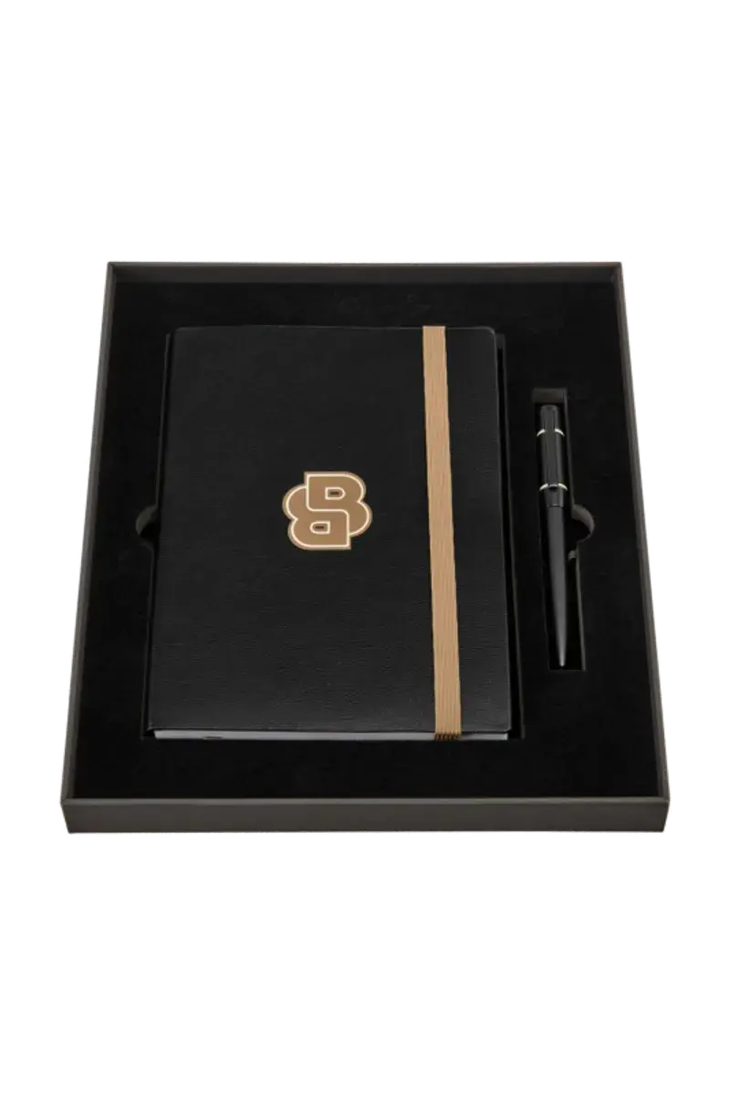 HUGO BOSS HPBH124A Ballpoint Pen &amp; Note Pad A5 Gift Set