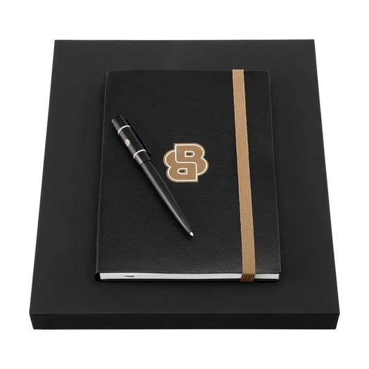 HUGO BOSS HPBH124A Ballpoint Pen &amp; Note Pad A5 Gift Set