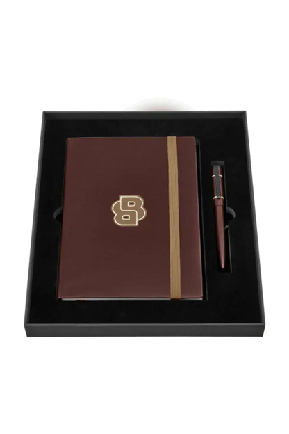 HUGO BOSS HPBH124A Ballpoint Pen &amp; Note Pad A5 Gift Set