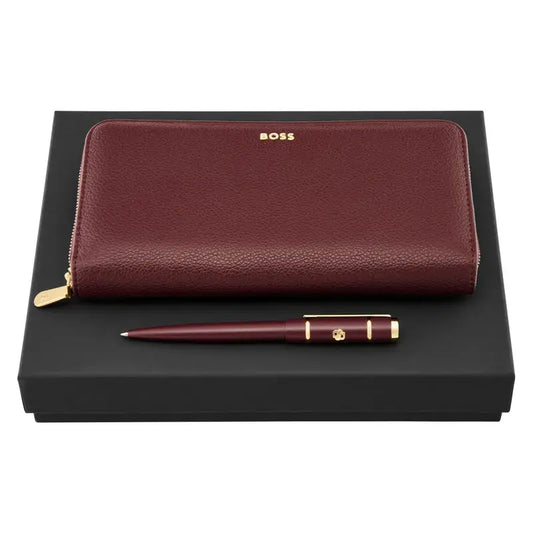 HUGO BOSS HPBL616R Σετ Rive Signature Lady Πορτοφόλι και Στυλό Ballpoint