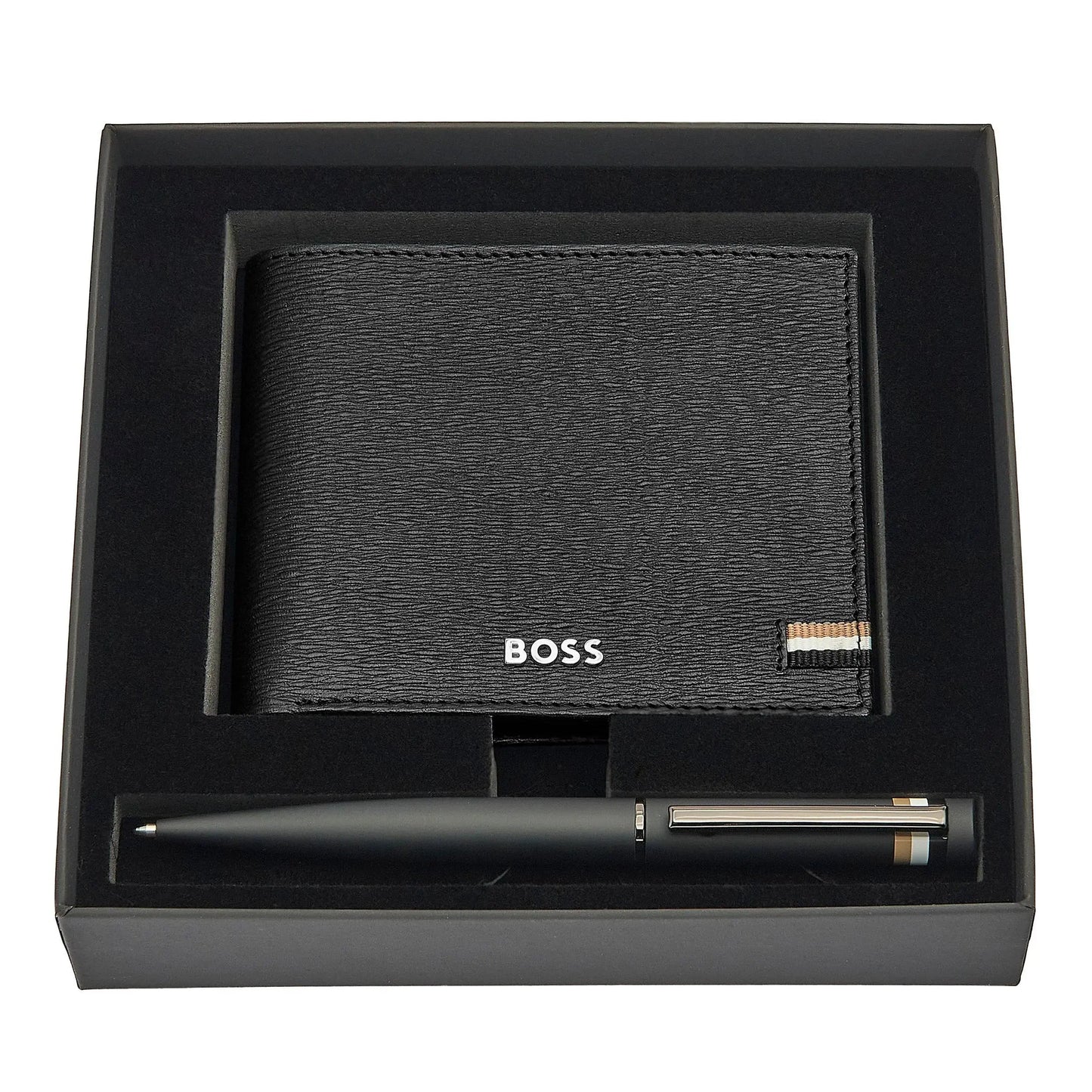 HUGO BOSS HPBW421A Σετ Ballpoint Pen & Leather Wallet Gift Set