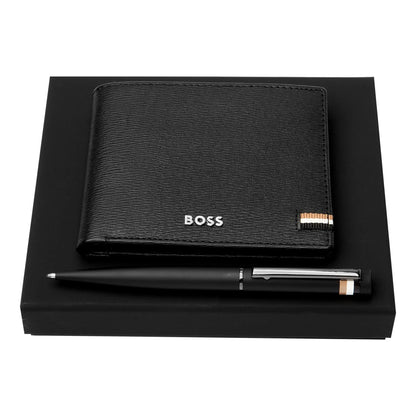 HUGO BOSS HPBW421A Σετ Ballpoint Pen & Leather Wallet Gift Set