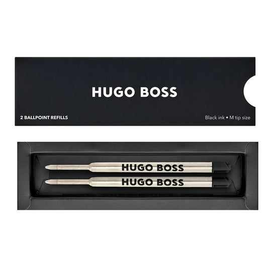 HUGO BOSS HPR641NM Σετ 2 Ανταλλακτικών Ballpoint Μαύρο