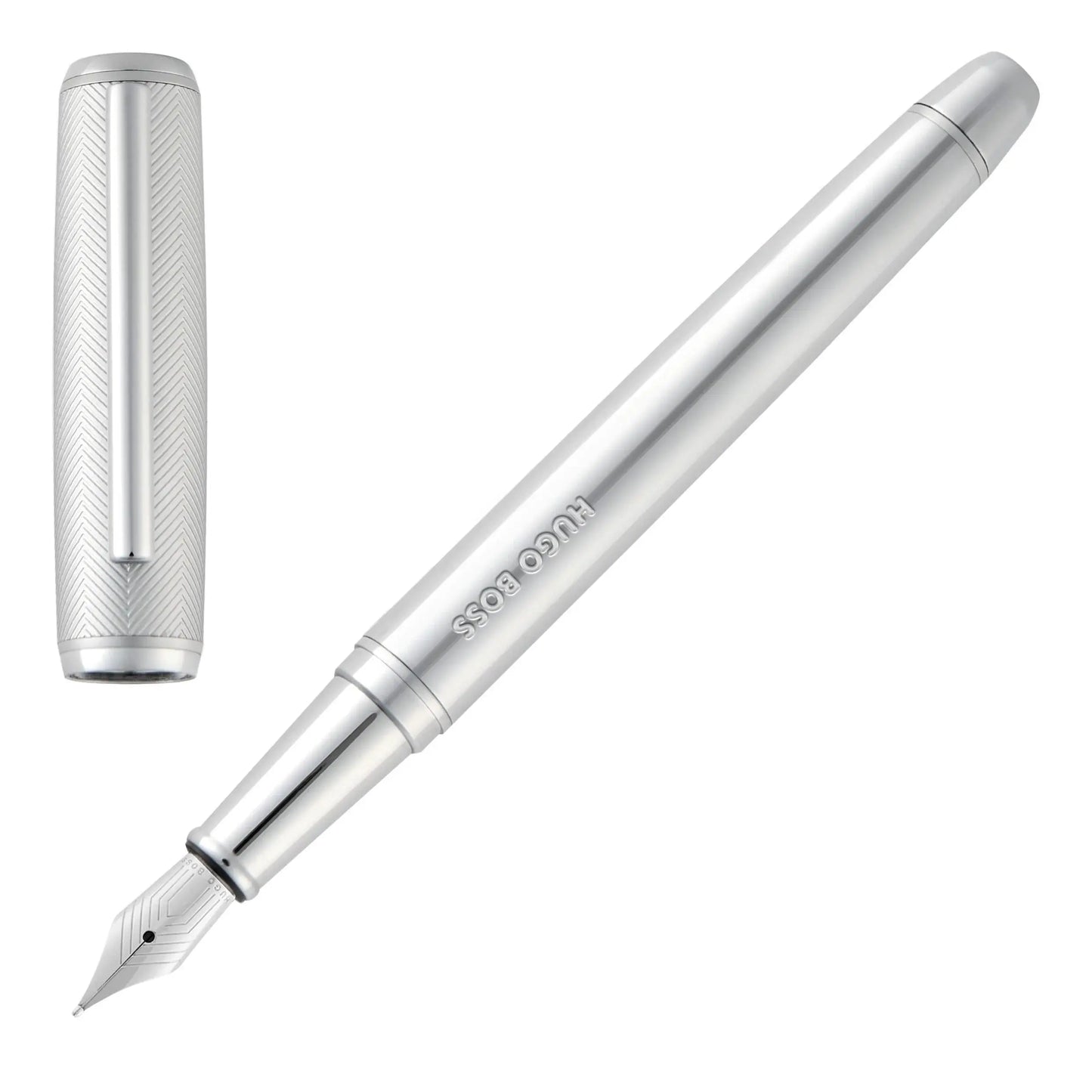HUGO BOSS HSL5652B Πένα Pace Chrome Fountain Pen