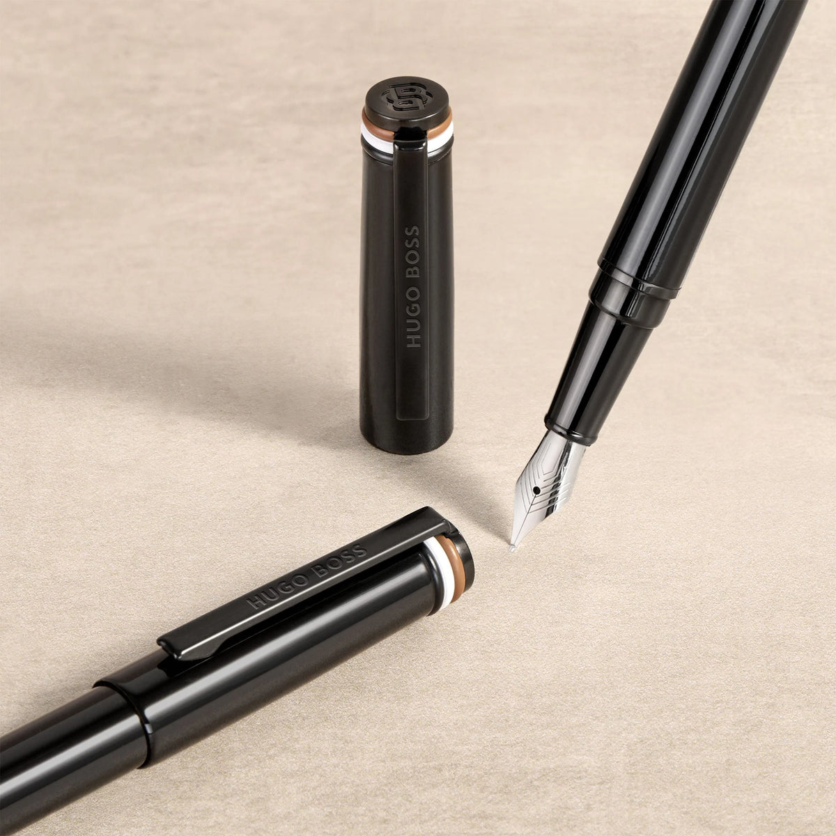HUGO BOSS HSN6225A Στυλό Gear Iconic Black Rollerball Pen
