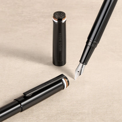HUGO BOSS HSN6225A Στυλό Gear Iconic Black Rollerball Pen