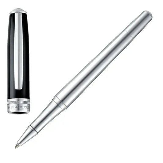 HUGO BOSS HSN6875A Στυλό Essential Classic Black & Chrome Rollerball Pen