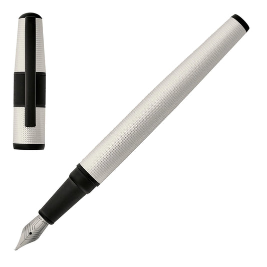 HUGO BOSS HSQ4832F Πένα Grid Pearl Fountain Pen