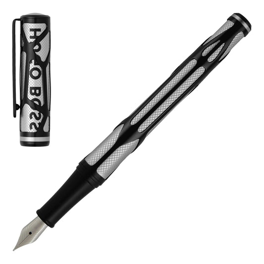 HUGO BOSS HSS3082B Πένα Craft Chrome Fountain Pen