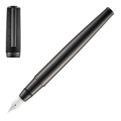 HUGO BOSS HSU5262A Πένα Double B Saffiano Black Fountain Pen