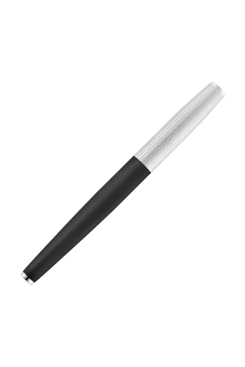 HUGO BOSS HSV5692B Πένα Illusion Arcade Black & Chrome Fountain Pen