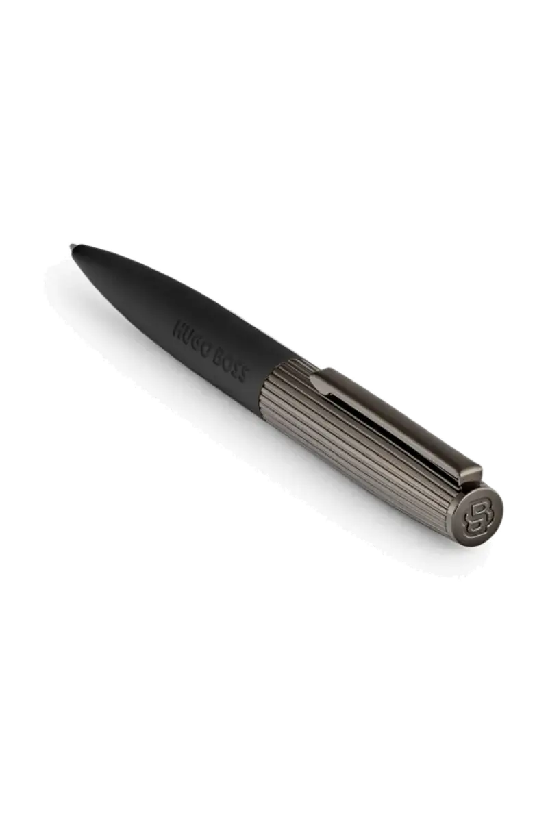 HUGO BOSS HSV5694D Στυλό Illusion Arcade Black & Gun Ballpoint Pen