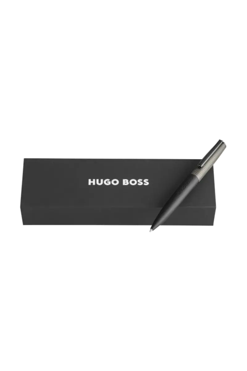 HUGO BOSS HSV5694D Στυλό Illusion Arcade Black & Gun Ballpoint Pen