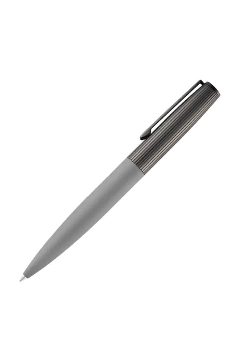 HUGO BOSS HSV5694H Στυλό Illusion Arcade Grey & Gun Ballpoint Pen