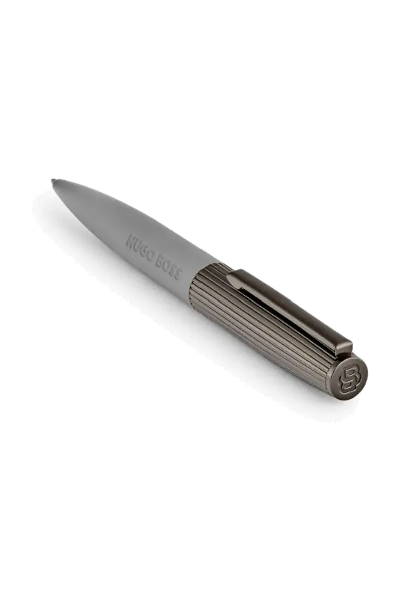 HUGO BOSS HSV5694H Στυλό Illusion Arcade Grey & Gun Ballpoint Pen