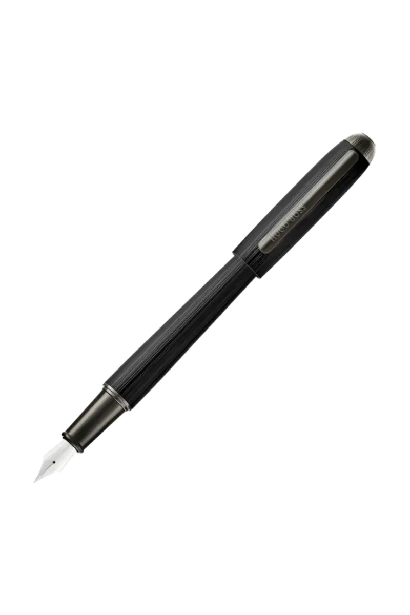 HUGO BOSS HSV6762A Πένα Contour Pinstripe Black Fountain Pen