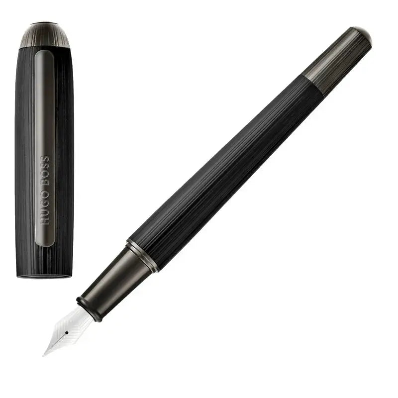 HUGO BOSS HSV6762A Πένα Contour Pinstripe Black Fountain Pen