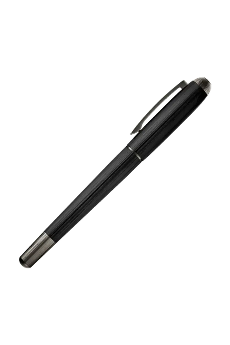 HUGO BOSS HSV6765A Στυλό Contour Pinstripe Black Rollerball Pen