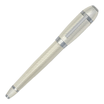 HUGO BOSS HSW4452C Πένα Arc Futurist Silver Fountain Pen