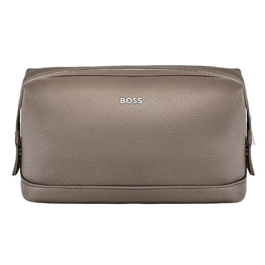 HUGO BOSS HTC518Z Νεσεσέρ Classic Grained Taupe Dressing Case