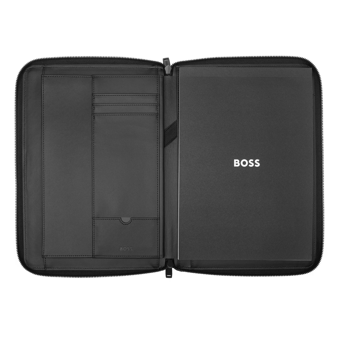 HUGO BOSS HTF413A Ντοσιέ A4 Arche Black Zip Folder