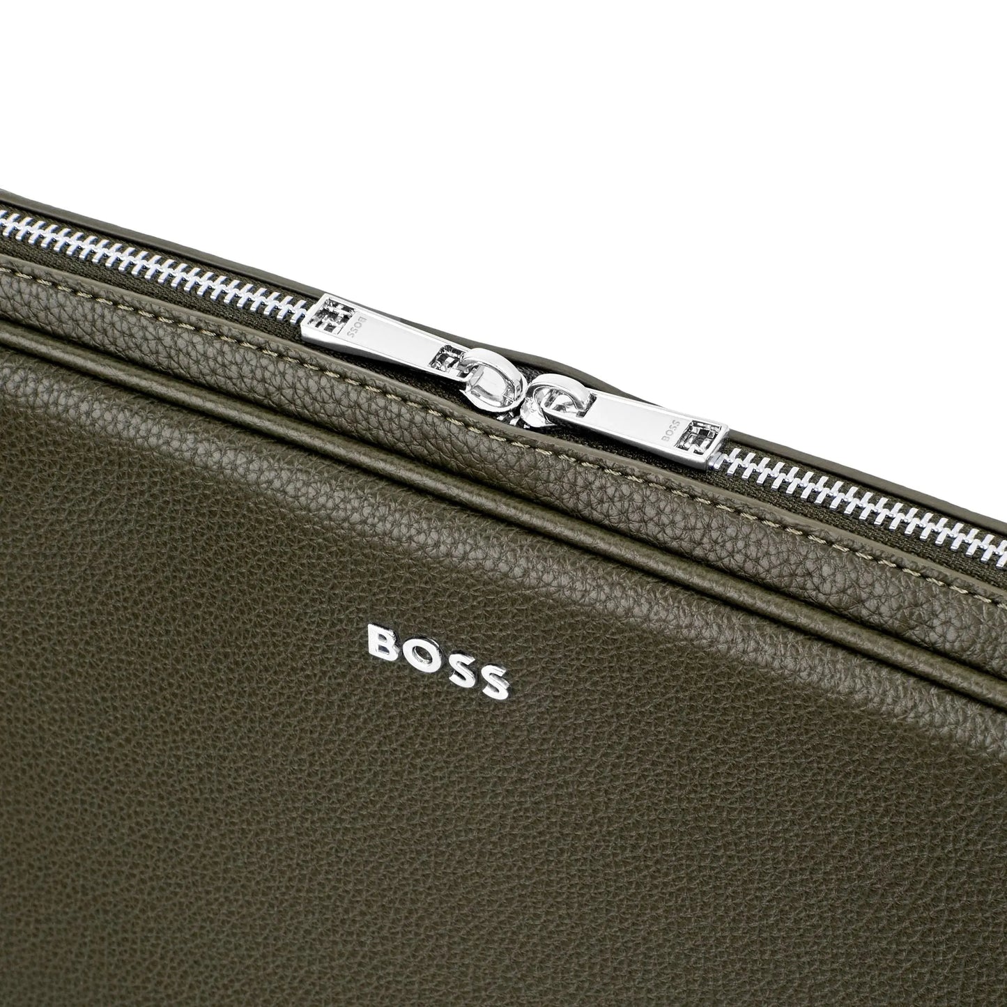 HUGO BOSS HTL518T Laptop Bag Classic Grained Khaki