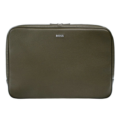 HUGO BOSS HTL518T Laptop Bag Classic Grained Khaki