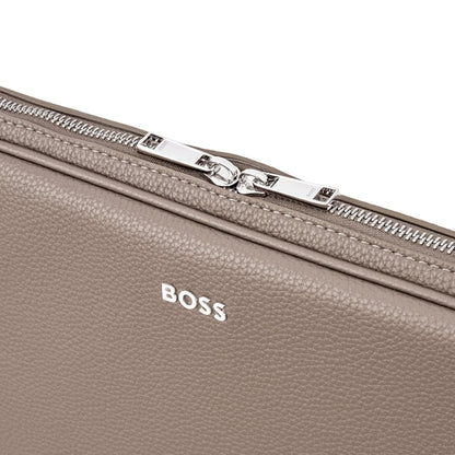 HUGO BOSS HTL518Z Laptop Bag Classic Grained Taupe