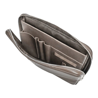 HUGO BOSS HTL518Z Laptop Bag Classic Grained Taupe