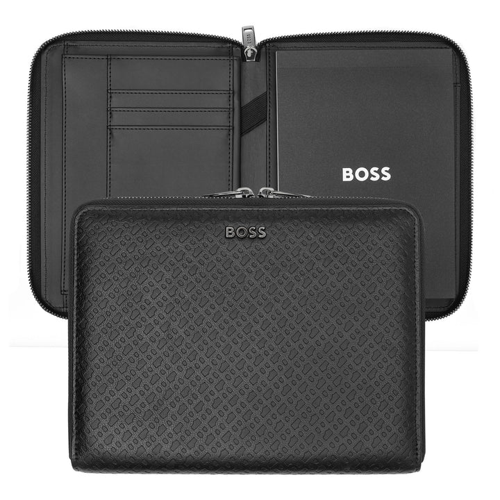 HUGO BOSS HTM005A Folder A5 Contour Black