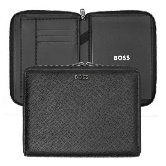 HUGO BOSS HTM005A Folder A5 Contour Black