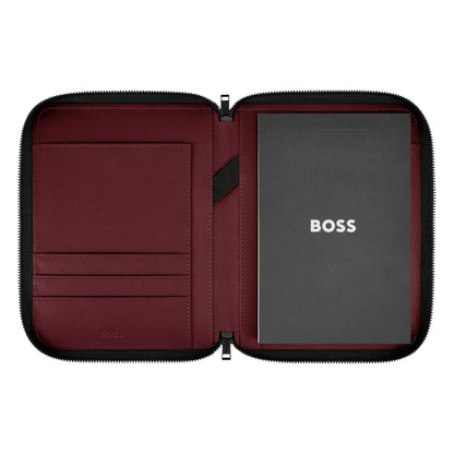HUGO BOSS HTM005A Folder A5 Contour Black