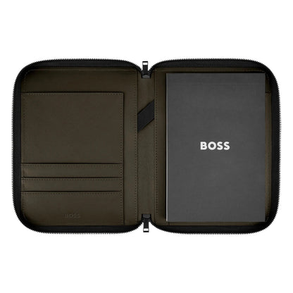 HUGO BOSS HTM005A Folder A5 Contour Black
