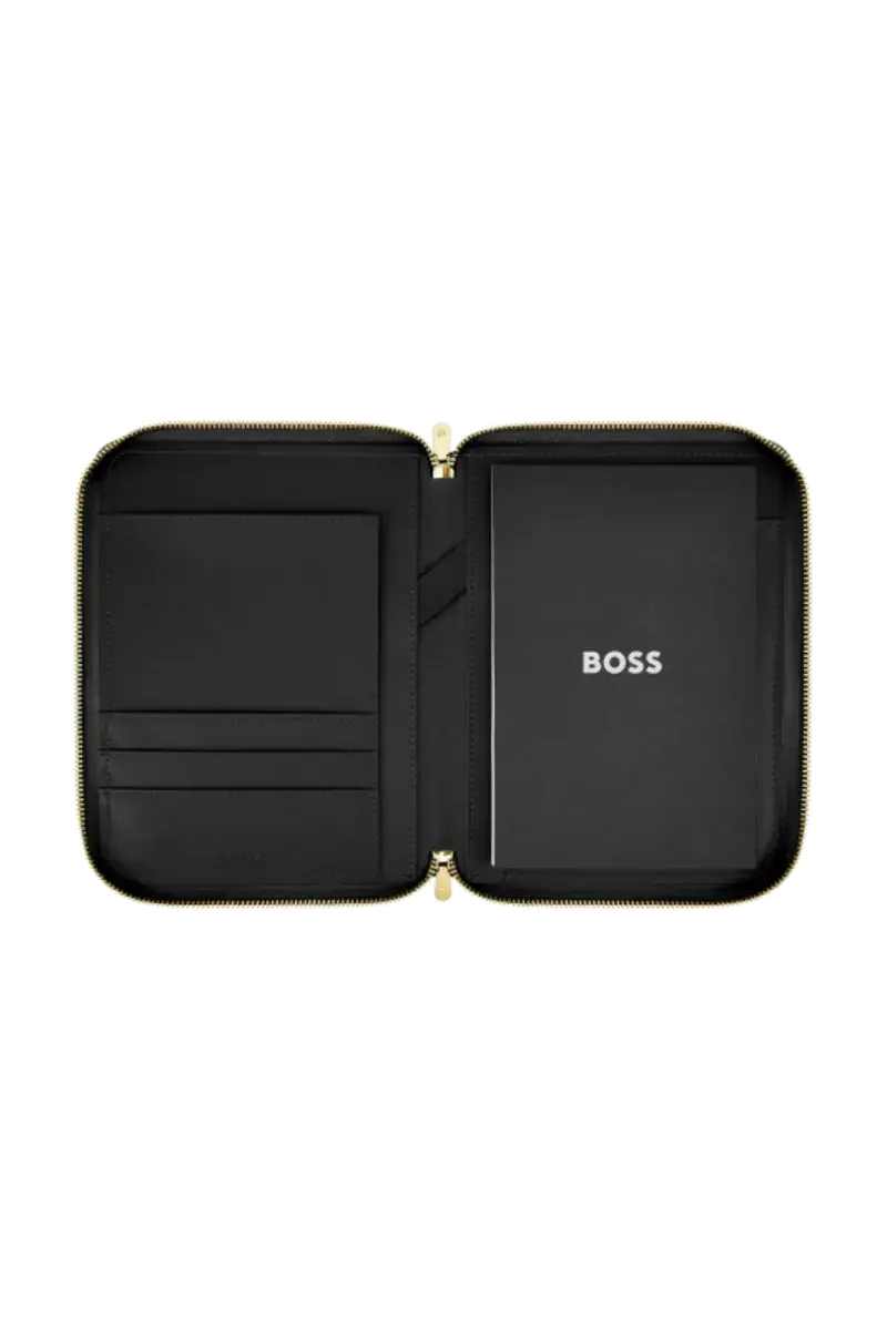 HUGO BOSS HTM616A Ντοσιέ A5 Signature Lady Black Zip Folder