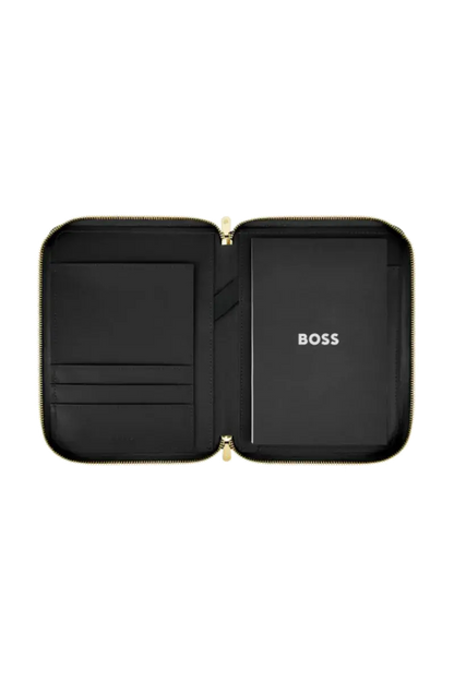 HUGO BOSS HTM616A Ντοσιέ A5 Signature Lady Black Zip Folder