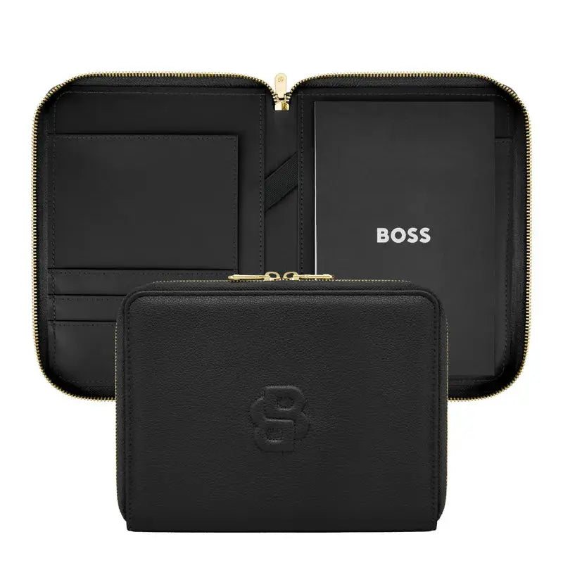 HUGO BOSS HTM616A Ντοσιέ A5 Signature Lady Black Zip Folder