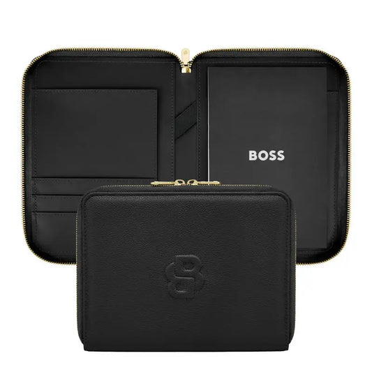 HUGO BOSS HTM616A Ντοσιέ A5 Signature Lady Black Zip Folder