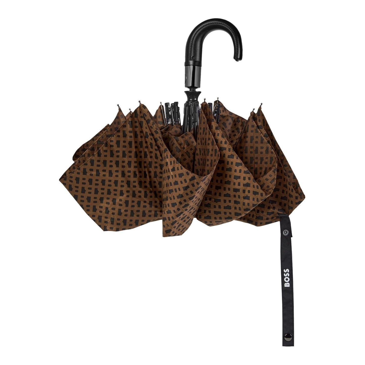 HUGO BOSS HUF310Y Ομπρέλα Αυτόματη Pocket Monogramme Camel Umbrella