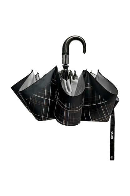 HUGO BOSS HUF321A Automatic Pocket Umbrella Iconic Black