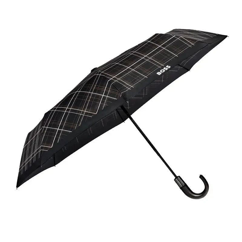 HUGO BOSS HUF321A Automatic Pocket Umbrella Iconic Black