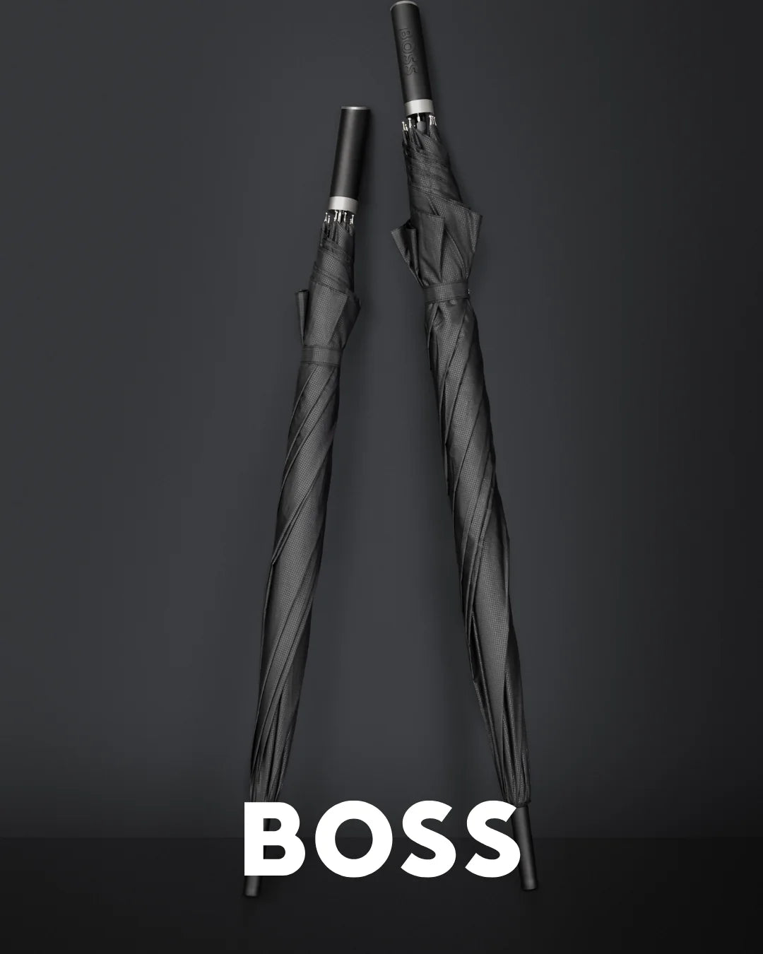 HUGO BOSS HUG304A Ομπρέλα Αυτόματη Loop Black Golf Umbrella