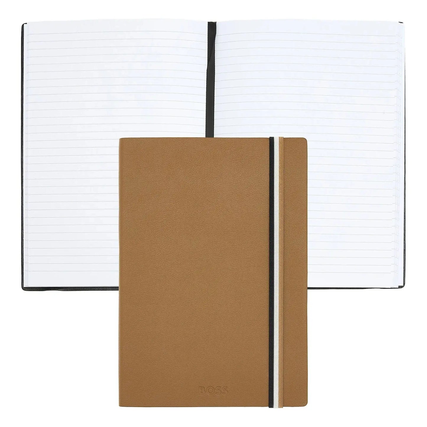 HUGO BOSS HNH321XL Σημειωματάριο A5 Iconic Camel Lined Notebook