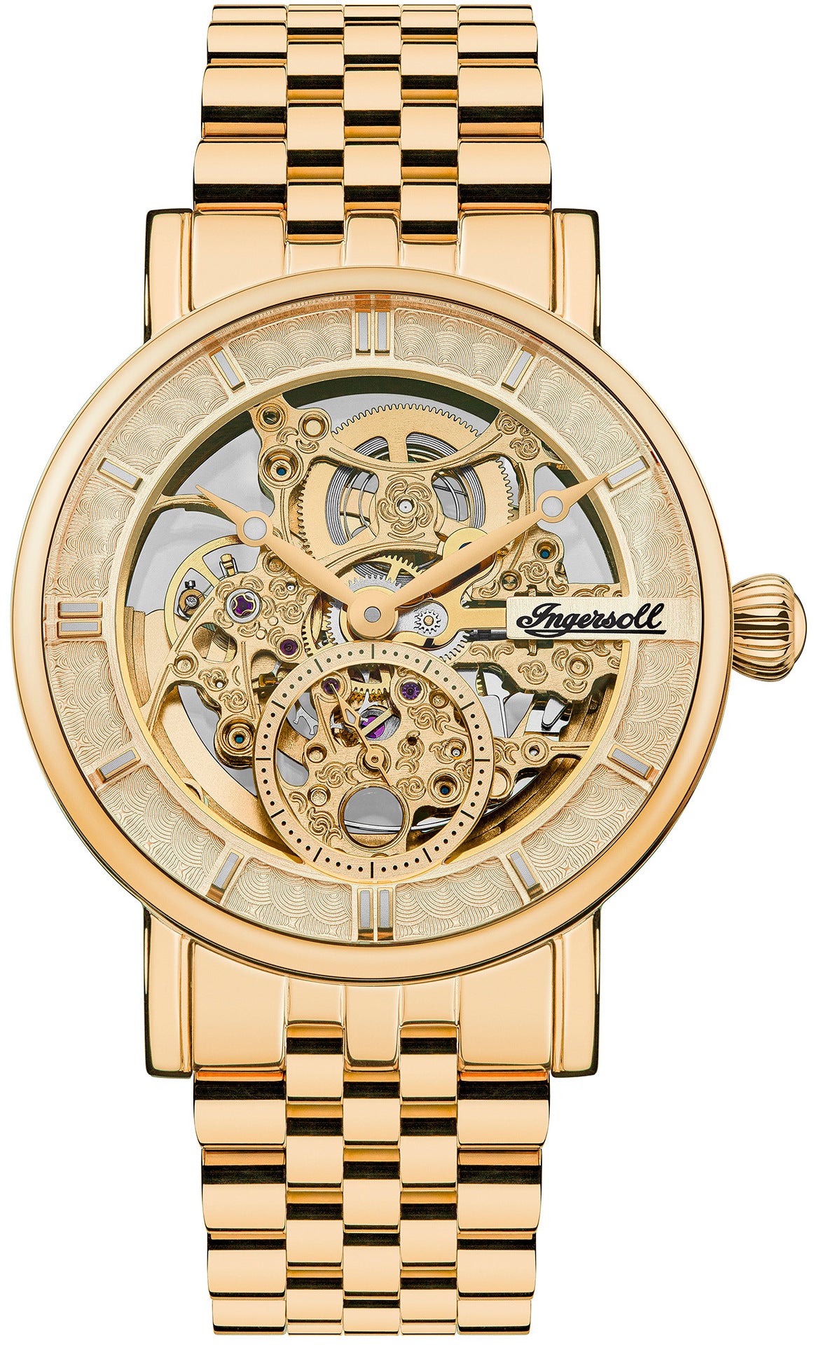 Ingersoll I00408 Herald Automatic Gold Stainless Steel Bracelet