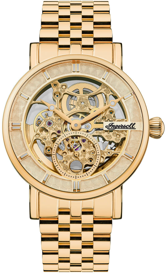 Ingersoll I00408 Herald Automatic Gold Stainless Steel Bracelet