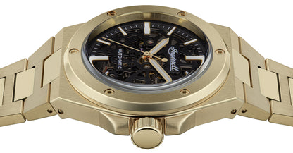 Ingersoll I15001 Baller Automatic Gold Stainless Steel Bracelet