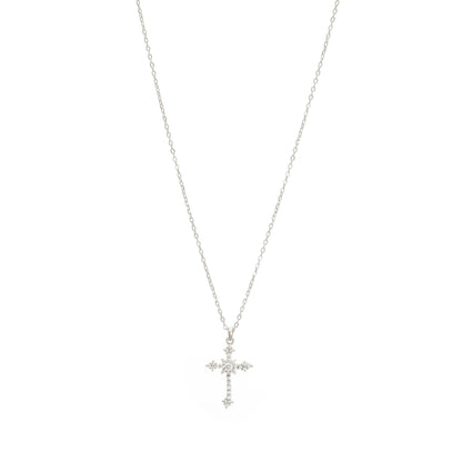 Ballerina Necklace With Zirconia GM208W In Platinum Plated Silver
