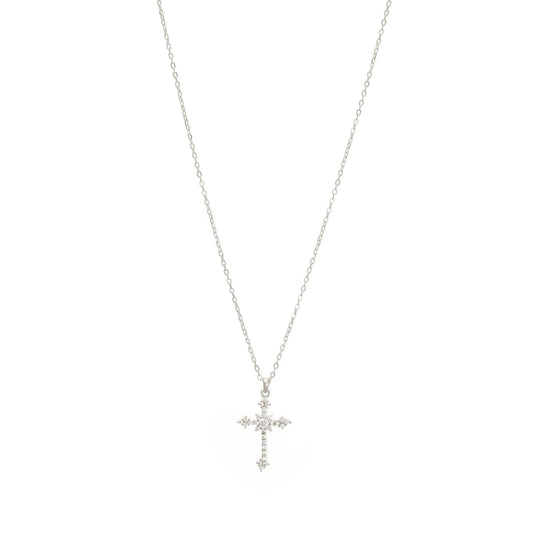 Ballerina Necklace With Zirconia GM208W In Platinum Plated Silver
