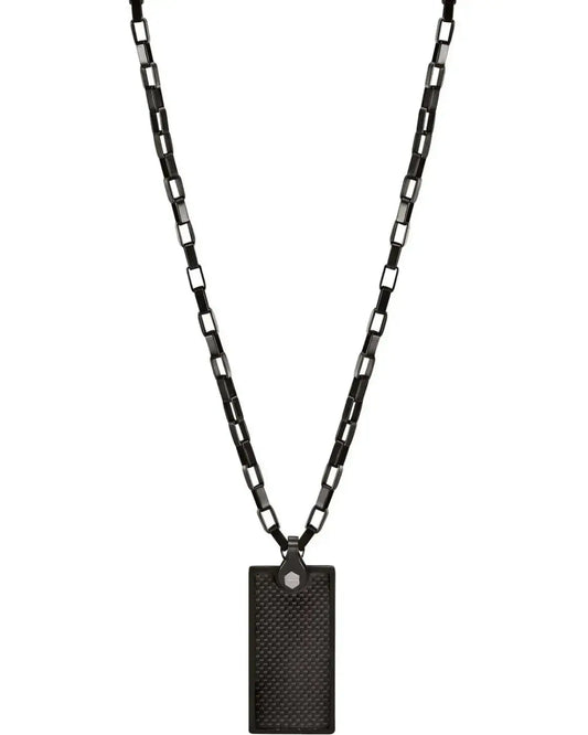 Cerruti CIAGN2216803 Tuberutti Men's Steel Tiger Eye Necklace